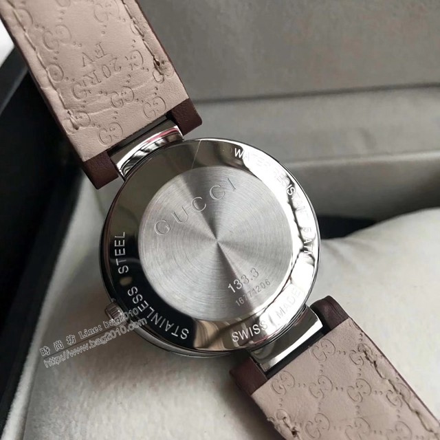 古馳手錶 Gucci原裝瑞士石英機芯雙G表圈Logo女表  gjs1786